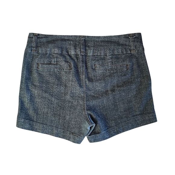 Y2K Faded Black Midrise 4" Inseam Chino Jean Shorts Size 10 - Picture 7 of 11